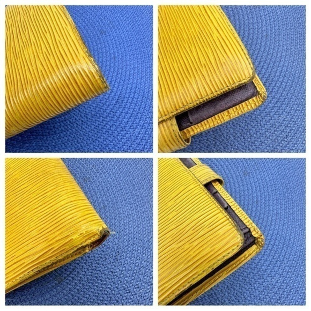 AUTHENTIC Louis Vuitton Epi Leather Bifold Wallet.Preowned.Tassel yellow. - Picture 7 of 16